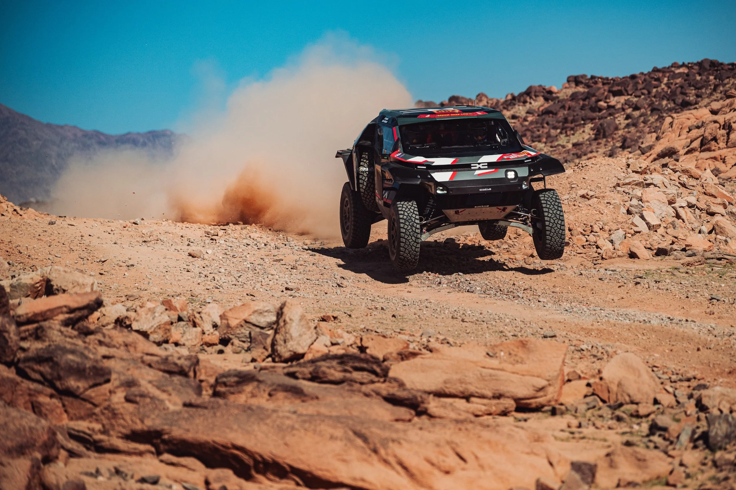 Nasser Al-Attiyah (Driver) & Fabian Lurquin (Navigator) In The Dacia Sandrider - Shakedown - Dakar Rally 2026.jpg