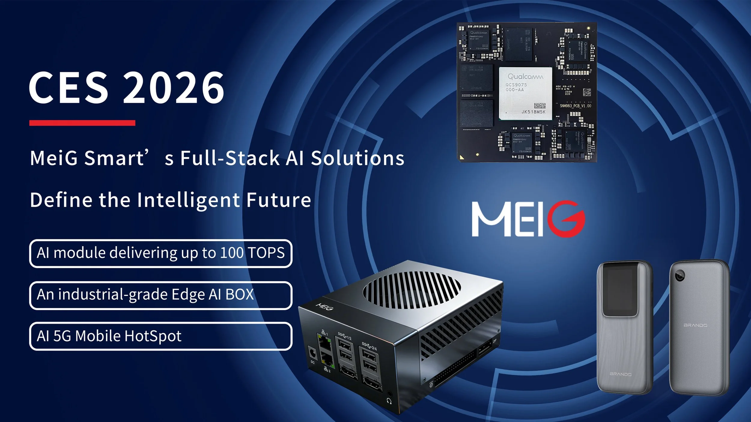 MeiG Smart Launches 100 Tops Edge AI Module at CES 2026