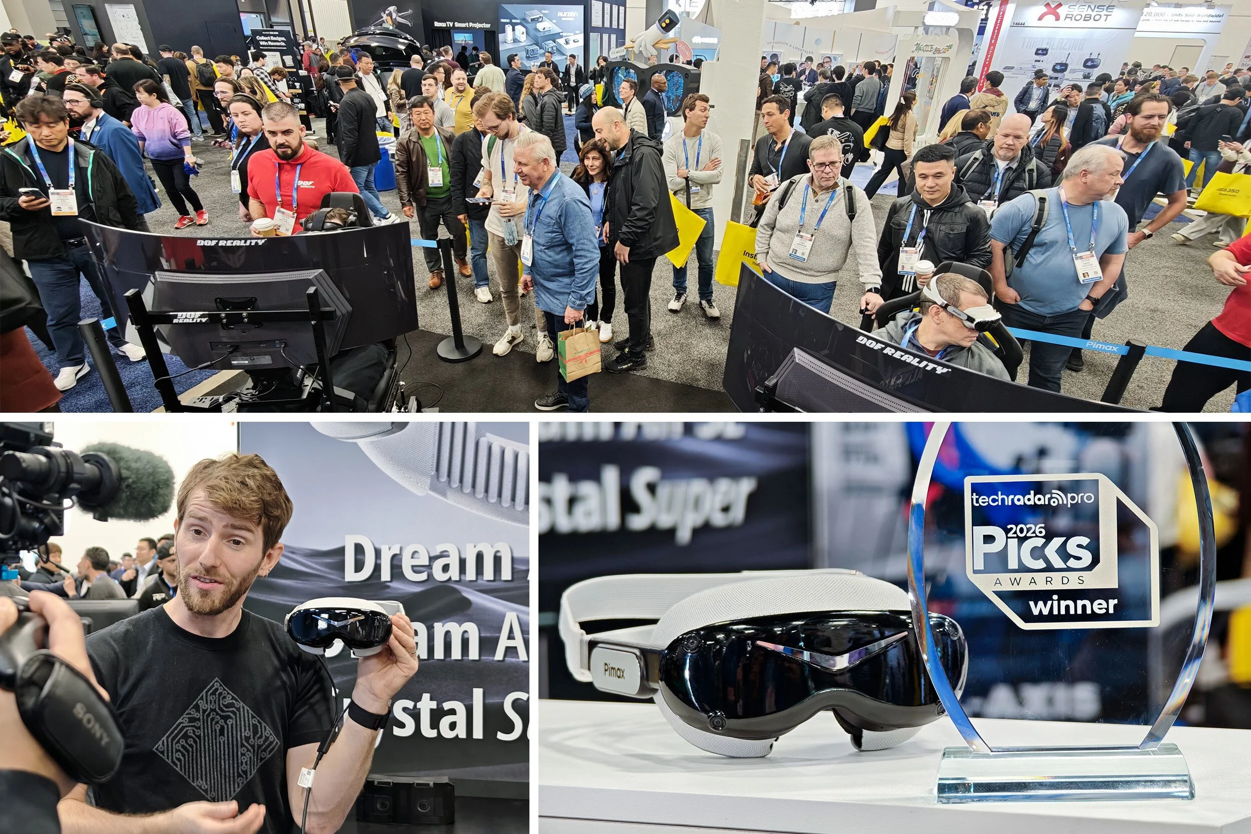 Pimax PCVR Headsets at CES 2026: Dream Air and Crystal