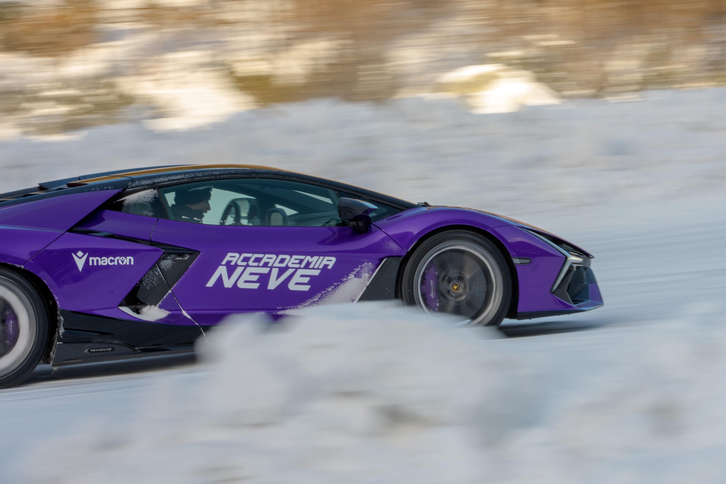 Inside Lamborghini Accademia Neve 2026 in Livigno