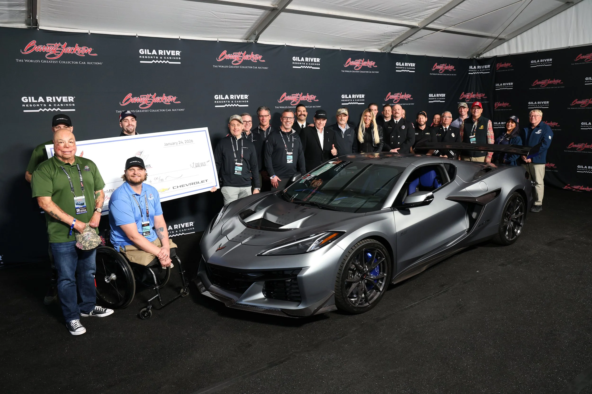 One-Off Corvette ZR1X Sells for $2.6m at Scottsdale