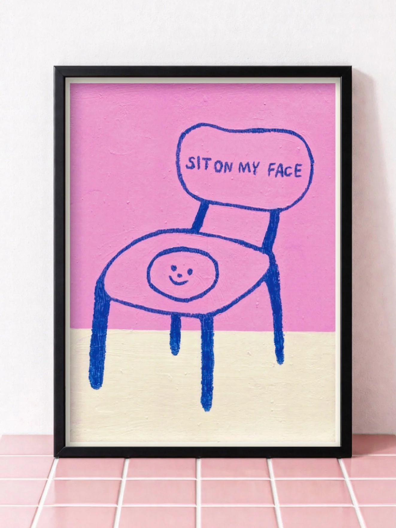 Neue Farbkombi freigeschaltet 🩷🦋🪑 neue Version findet ihr im Shop. 

Hab die letzten Tage auch bissl gemalt. Gibt also bald neuen Drop Fine Art Prints im Shop 🤓🎀🥰