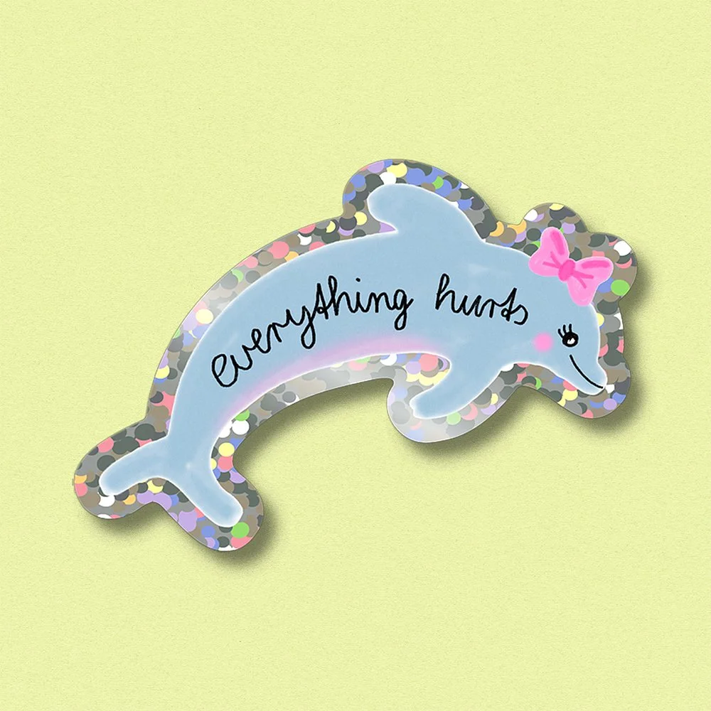 Glitzersticker ✿ everything hurts