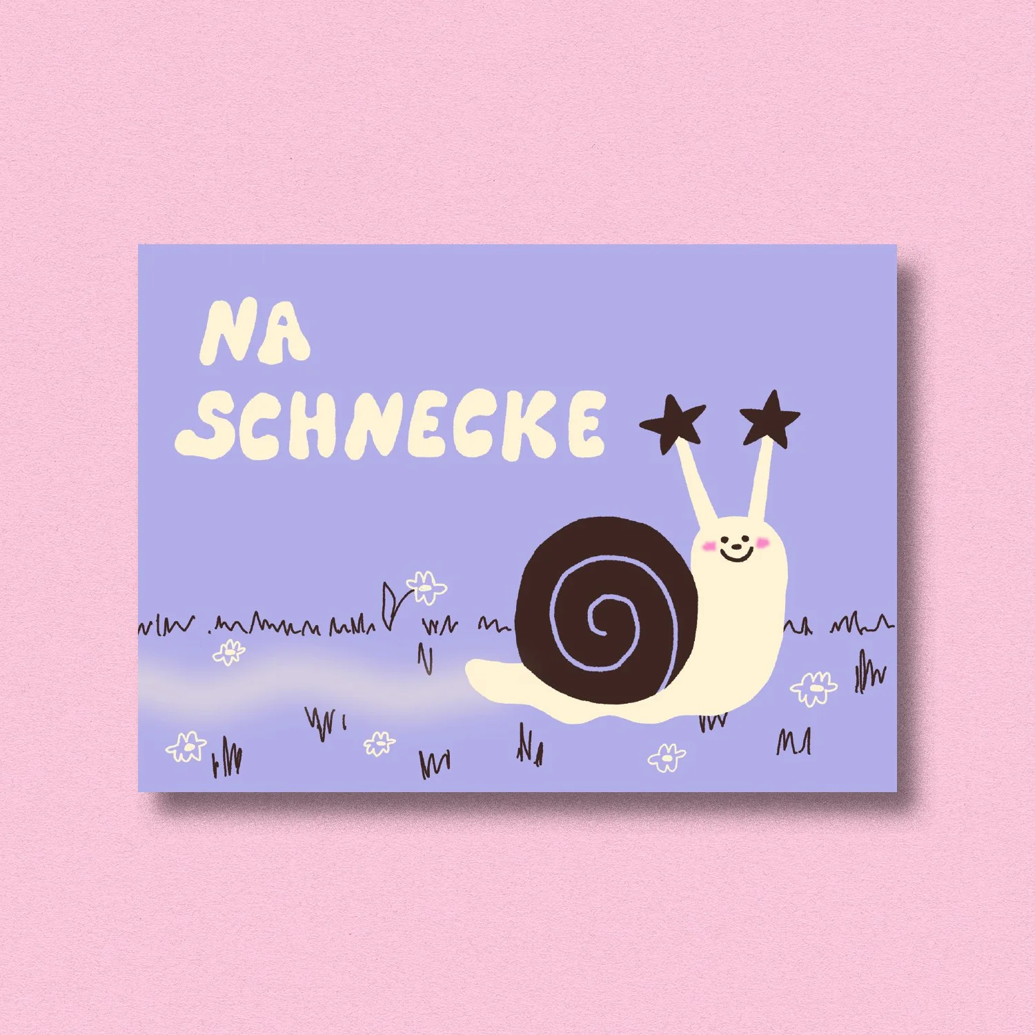 Postkarte ✿ Na Schnecke