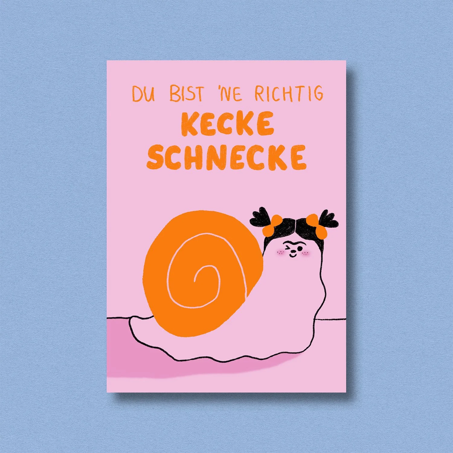Postkarte ✿ Kecke Schnecke
