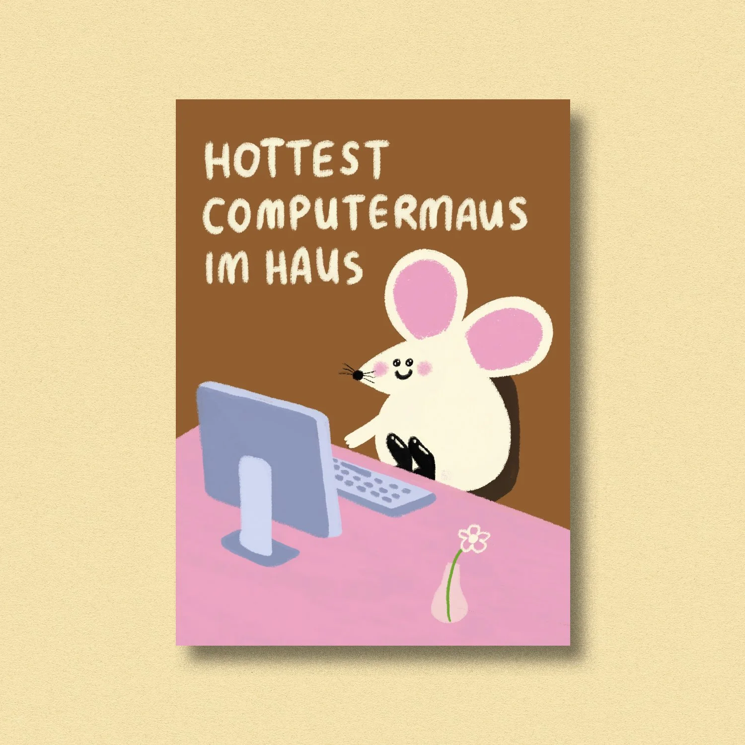 Postkarte ✿ Computermaus