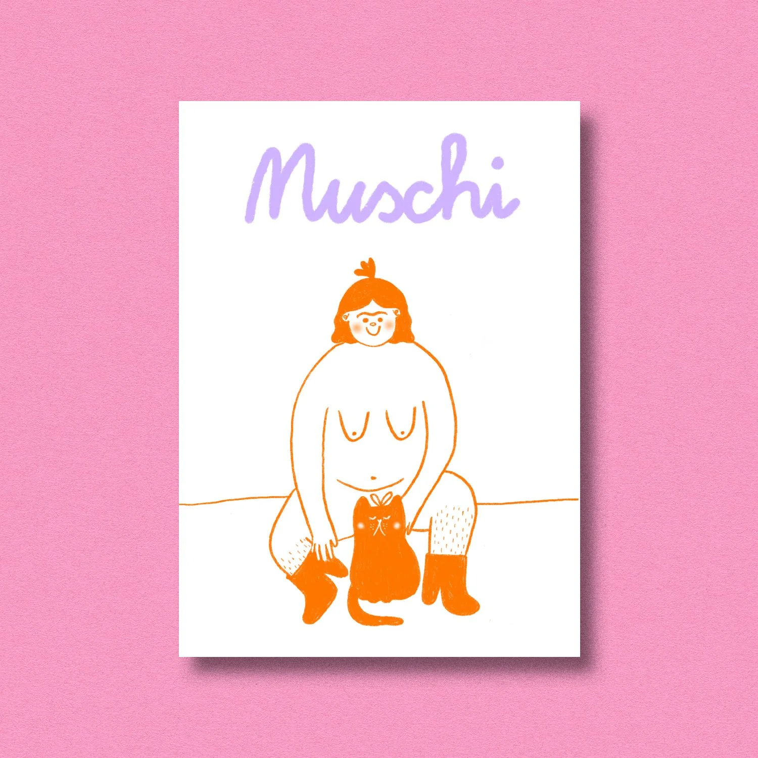 Postkarte ✿ Muschi
