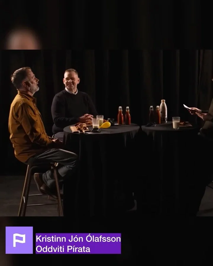 Kristinn oddviti P&iacute;rata r&aelig;&eth;ir ska&eth;aminnkun sama hversu m&ouml;rg Scoville 🌶️ @kristinnjo 
#p&iacute;ratar #bestumborgina