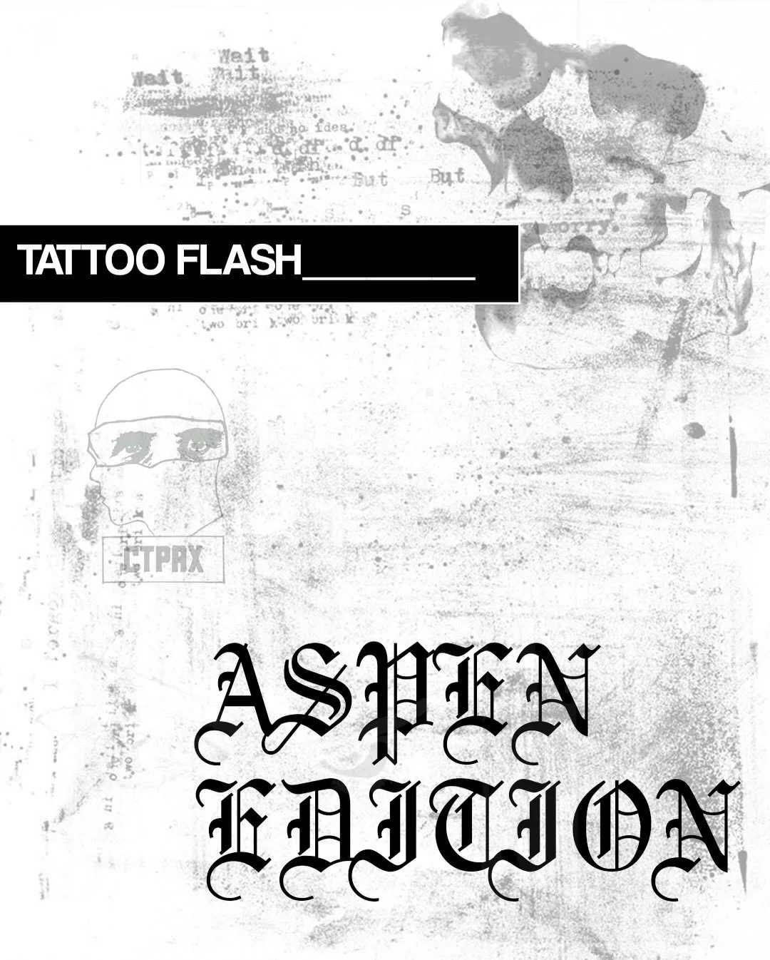 TATTOO FLASH VOLUME 2. 
Aspen exclusive edition 
images to inspire tattoos. 
dm now to book in. 
Worldwide