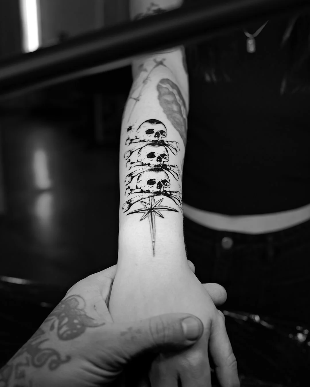 Skull stack for Stoolay. Back in love with the game that gave me everything. Let&rsquo;s make some cool dark tattoos. Manchester London Paris Aspen LA. Tattooing worldwide let&rsquo;s goooo 💀 💰