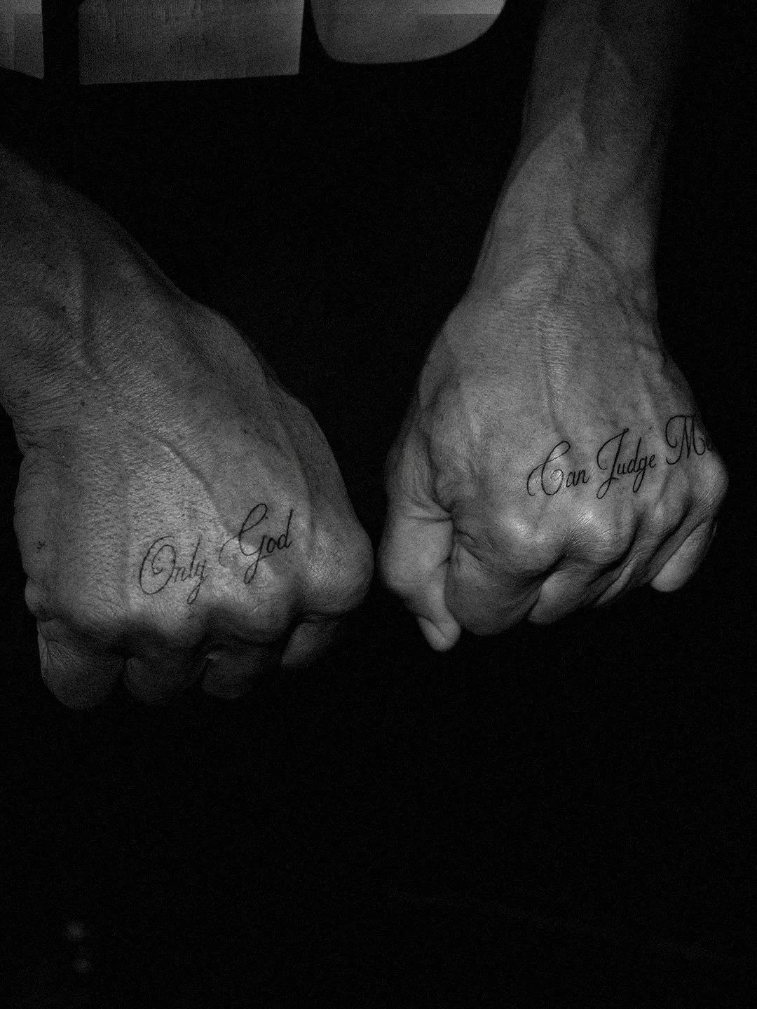 Only God Can Judge Me. 
Best tattoos for the best people 🤍