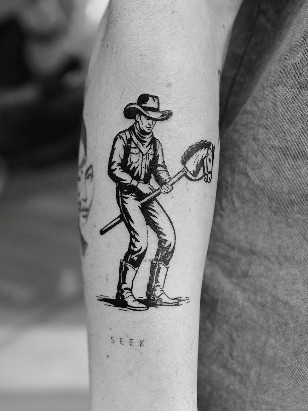 Couple super fun cowboy tattoos 🤠 DM to enquire about your new tattoo.