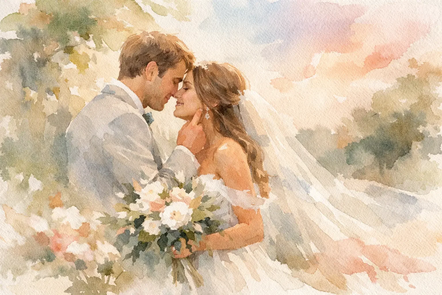 How to Feel Natural in Wedding Photos