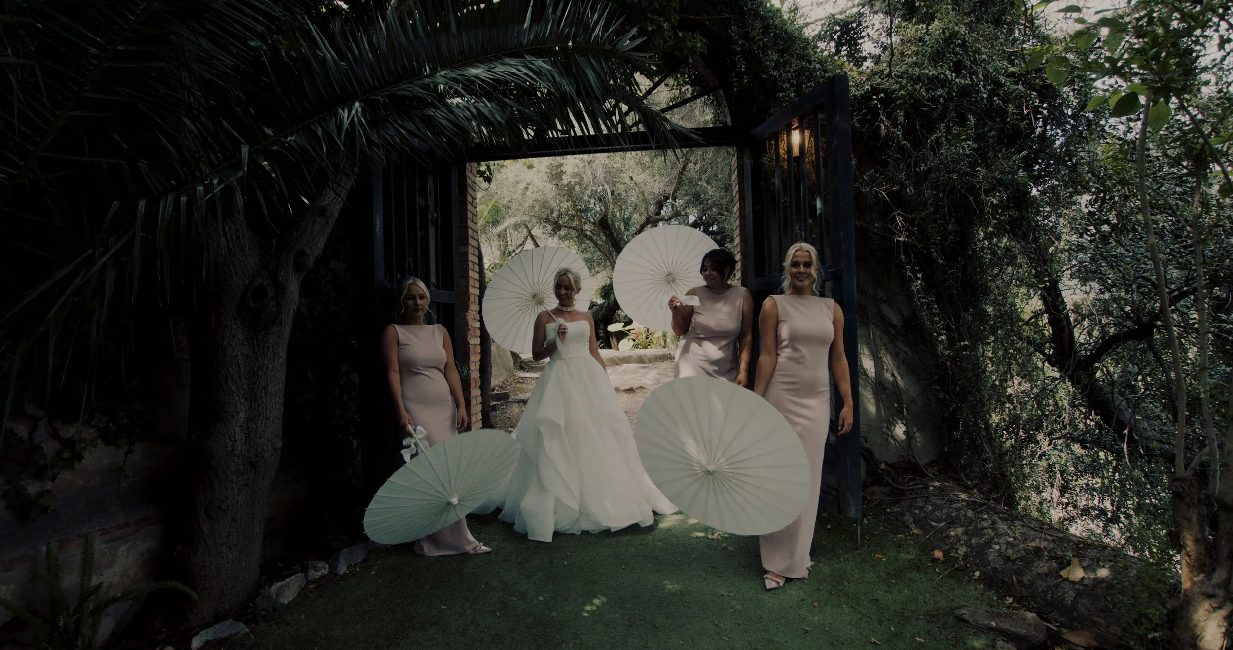 North east wedding photographer & videographer. Mykal & Jessika Villa almanita destination photography & videogaphy bridesmaids