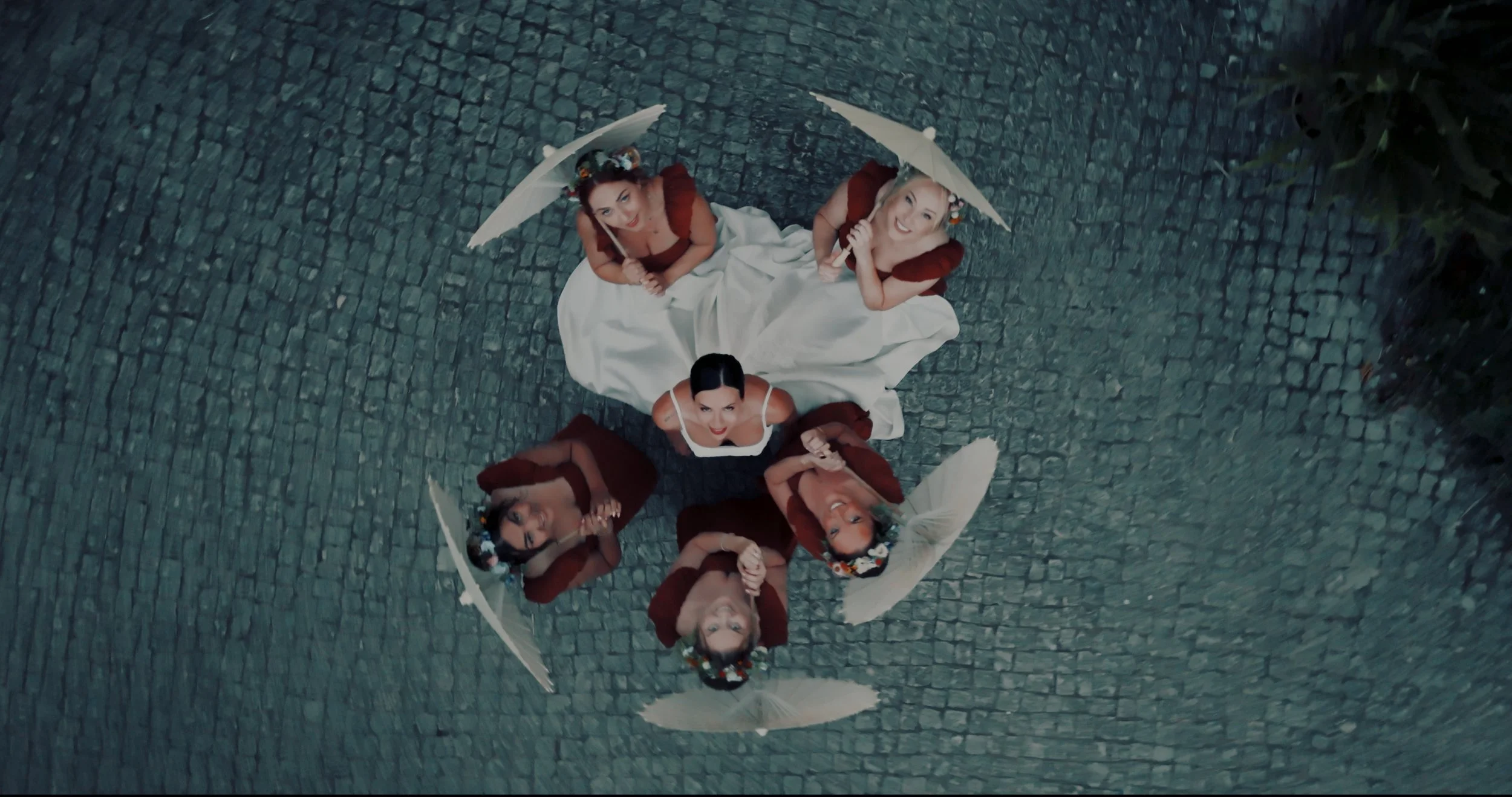 Brides maids, wedding photography including drone at destination wedding Portugal