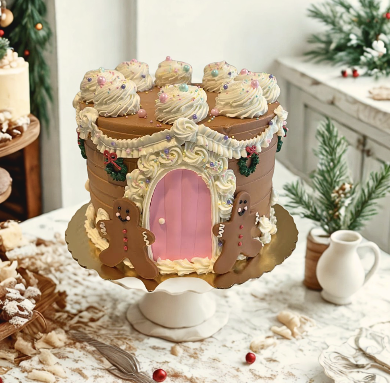 GingerBread Cottage Cake