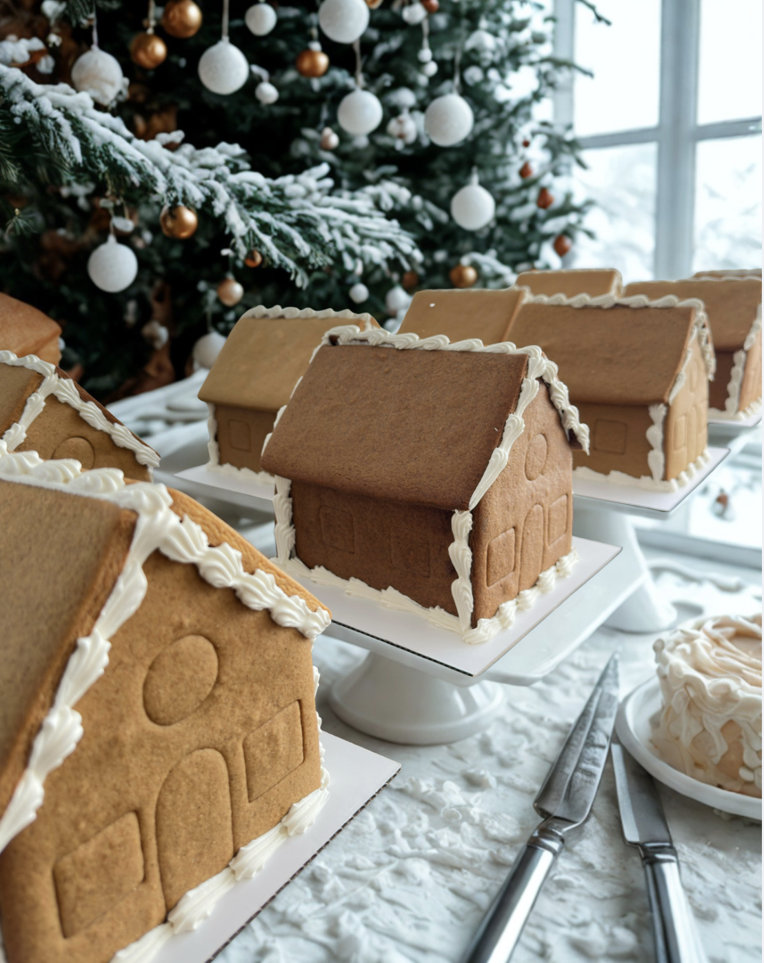 Gingerbread House + Cookies Kit (pre-assembled)