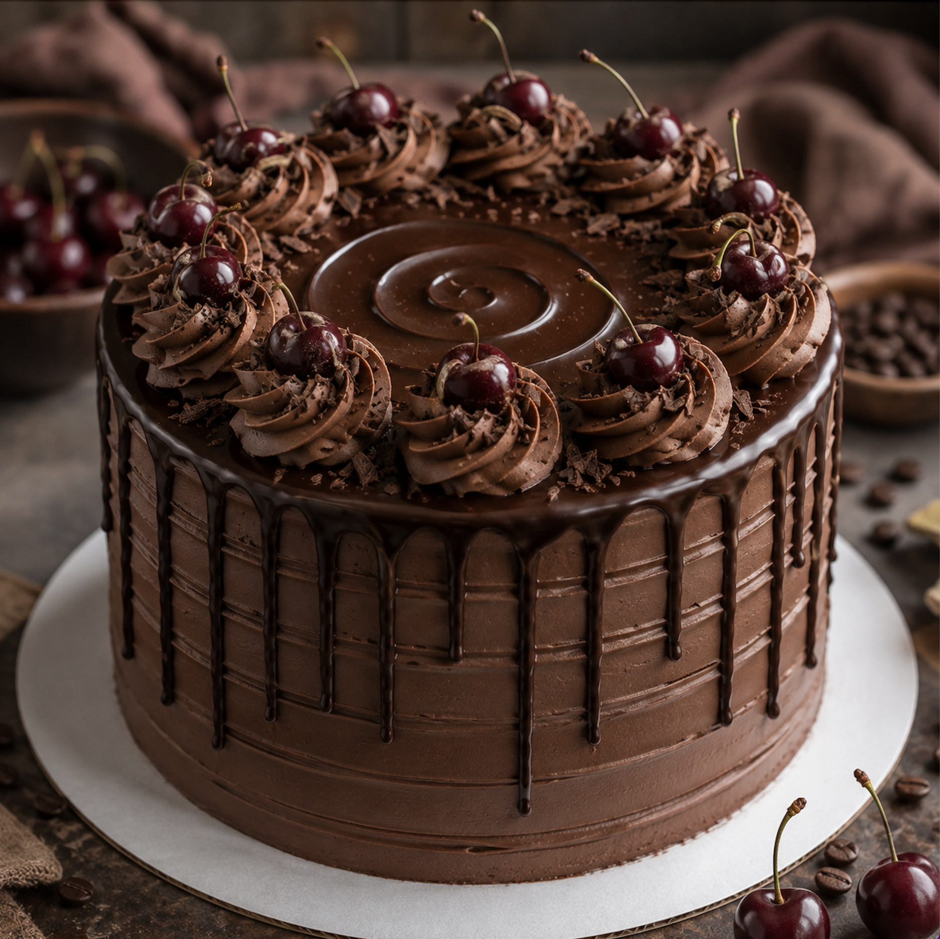 Chocolate Cherry with Espresso Ganache