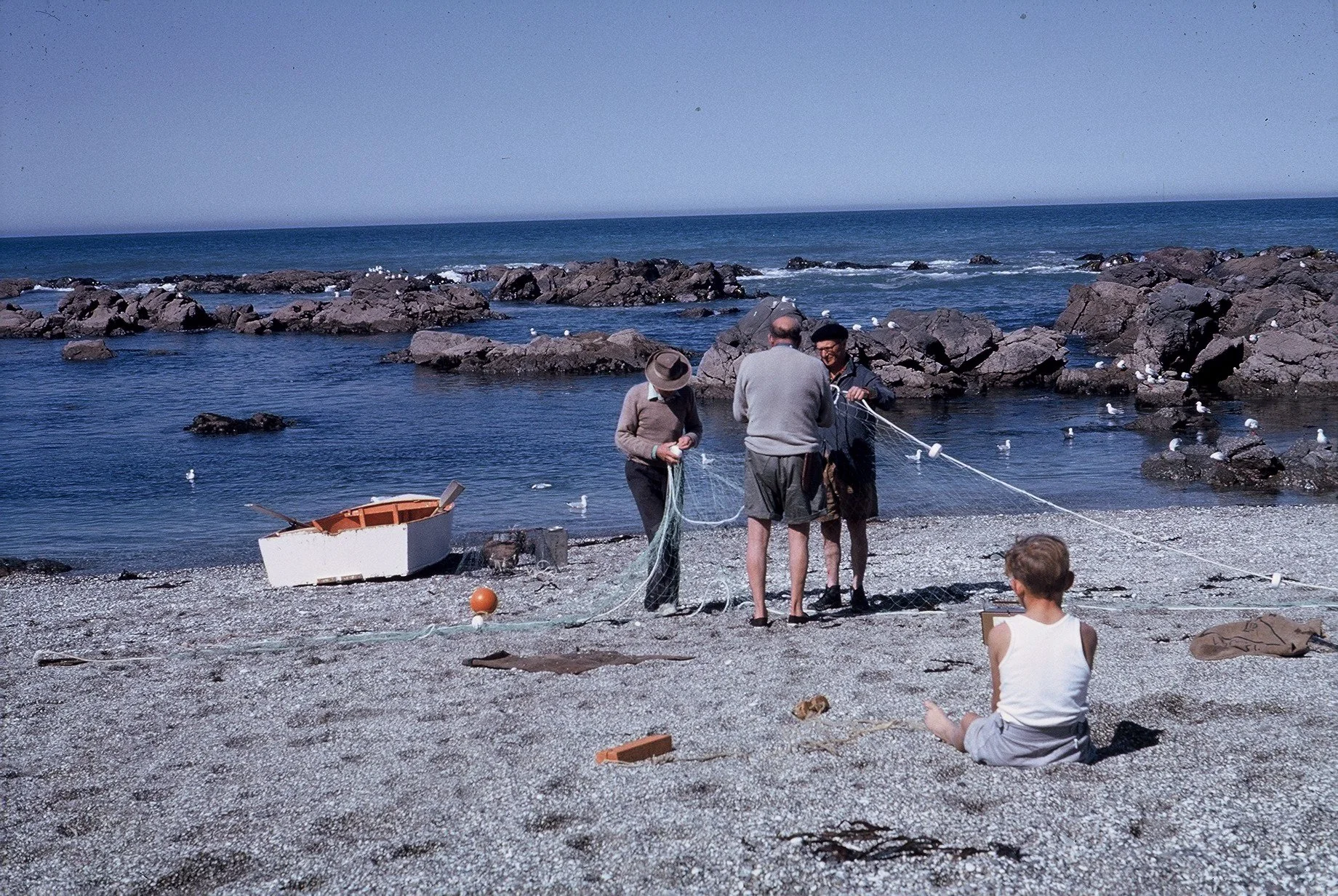 Preparing  set nets. Kaikoura.jpg