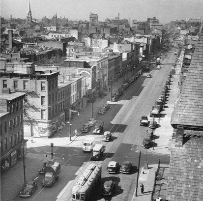 Atlantic and Bond street in 1949