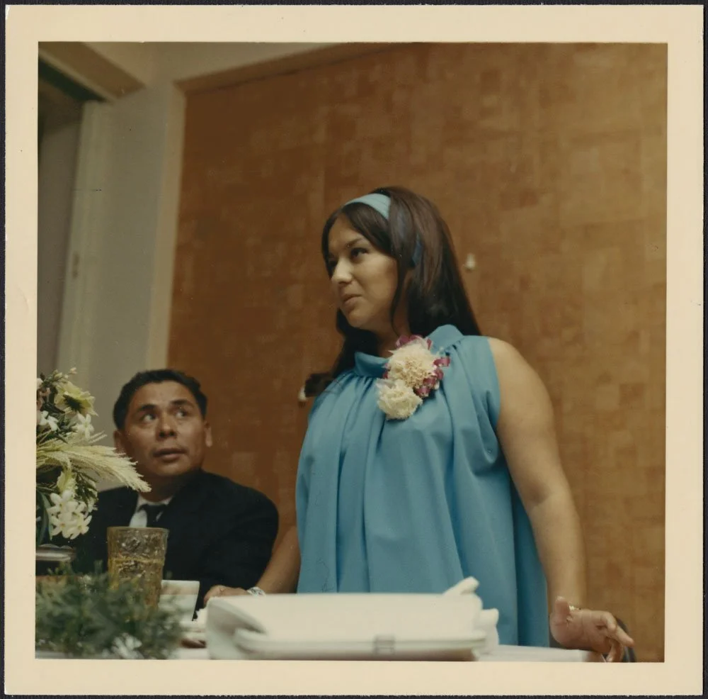 Jeanette Corbiere Lavell at a reception in Winnipeg in 1967