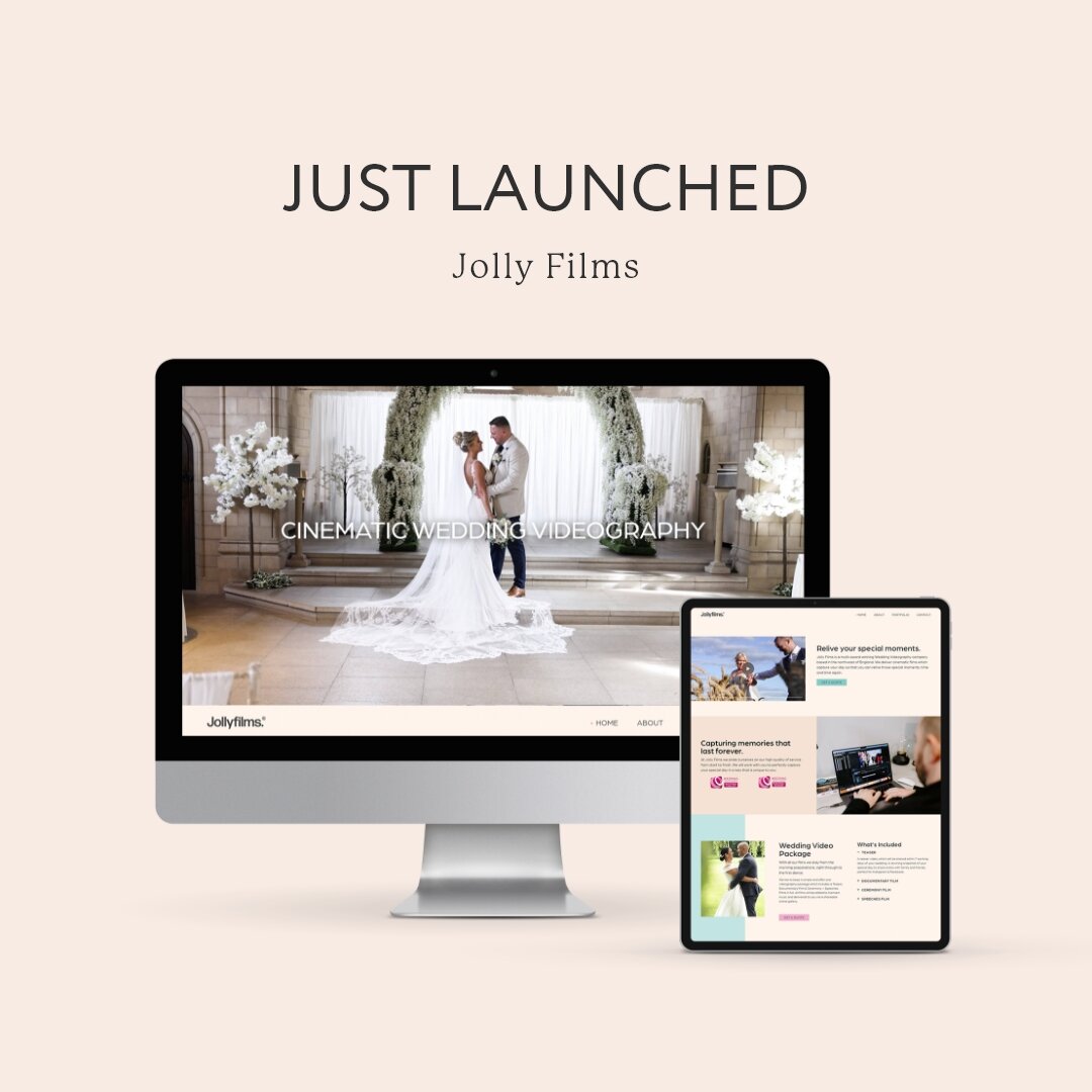 Last month I launched a new website for Jolly Films (@jollyfilms.co.uk ), who offer wedding videography in northeast England.
When owner James got in touch about a website redesign, he was looking for a refresh to their website, to make it feel more 