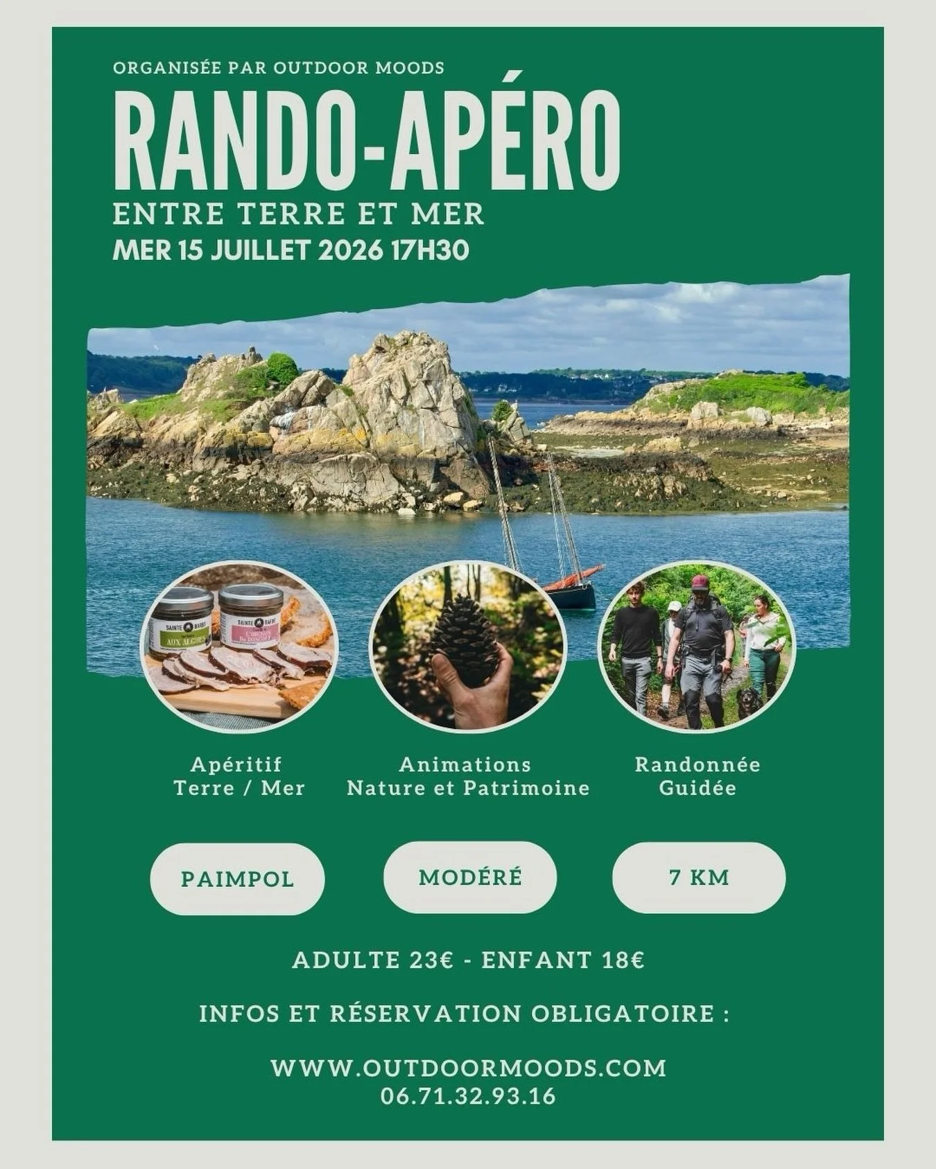 Vivez une soir&eacute;e au rythme de la c&ocirc;te et des paysages authentiques de la baie de Paimpol. Entre panoramas maritimes, nature pr&eacute;serv&eacute;e et patrimoine, partez pour une randonn&eacute;e entre terre et mer au d&eacute;part de l&