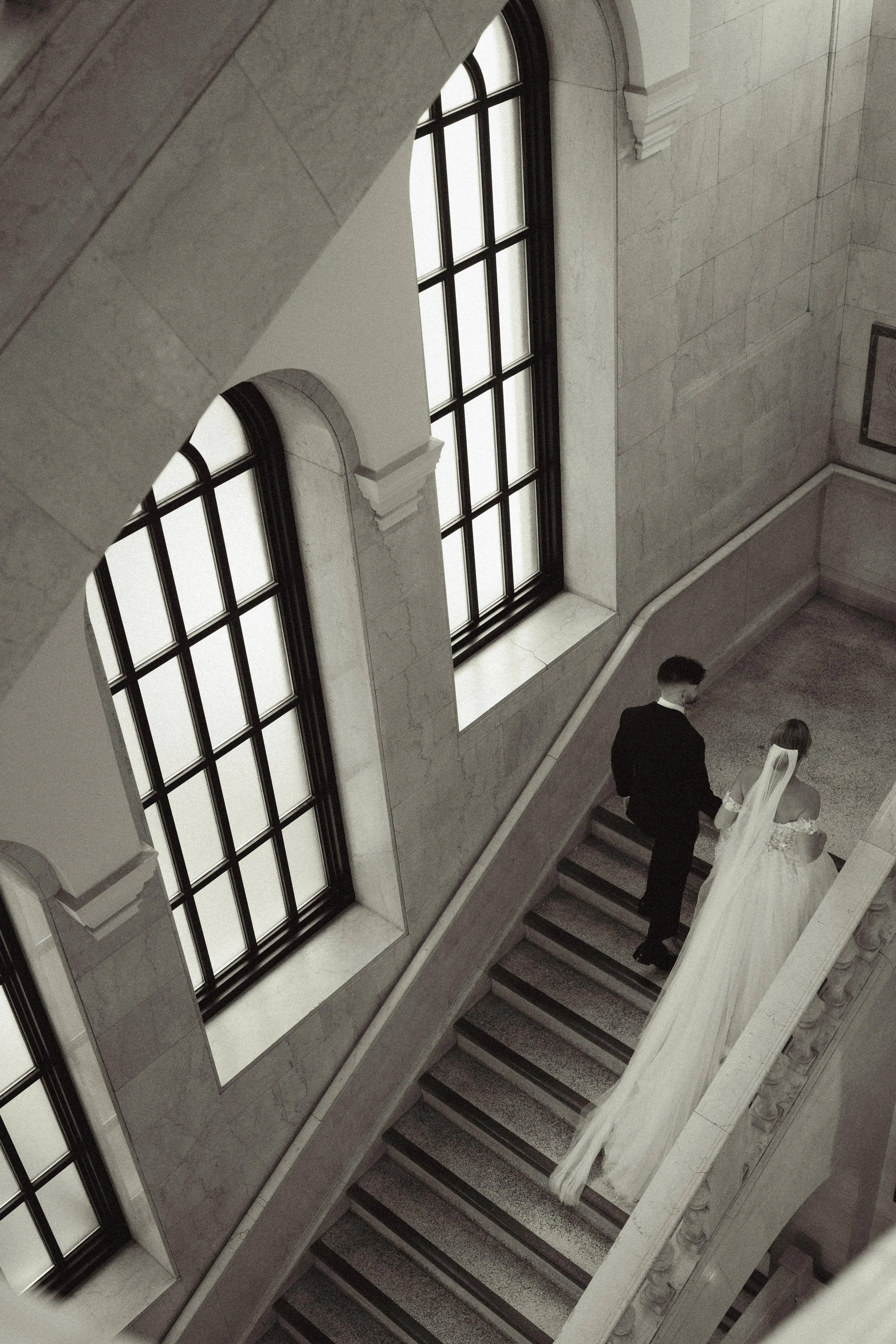 Cleveland Public library wedding photos, black and white wedding photography, documentary wedding photography, editorial vintage wedding photography, cleveland 2025 bride, cleveland wedding photographer