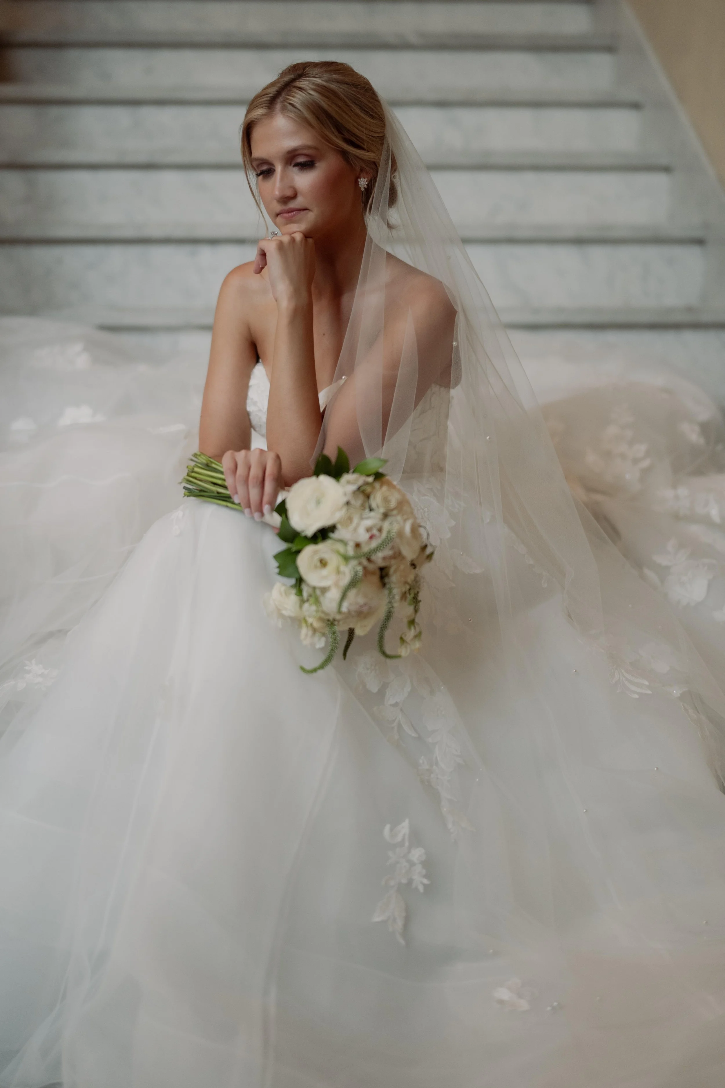 Cleveland editorial wedding photographer, Harper and Ivory bridal, Brides by the Falls, 2025 Cleveland bride