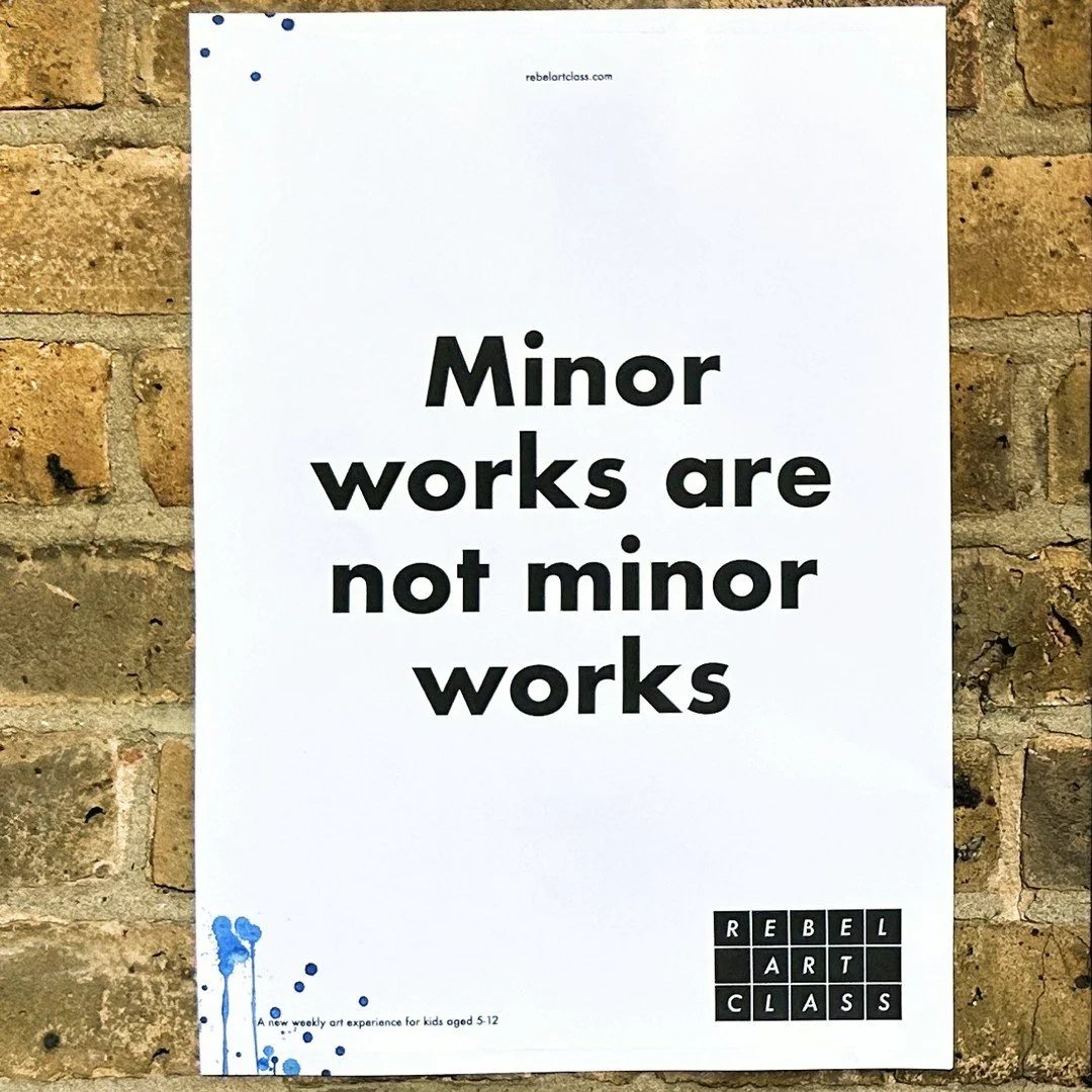 Minor works are not minor works 🖌️💪. We treat kids' art like real art at our weekly classes in south London. Sign up now.

#art #kidsart #thingstodoinlondonwithkids #kidsactivities