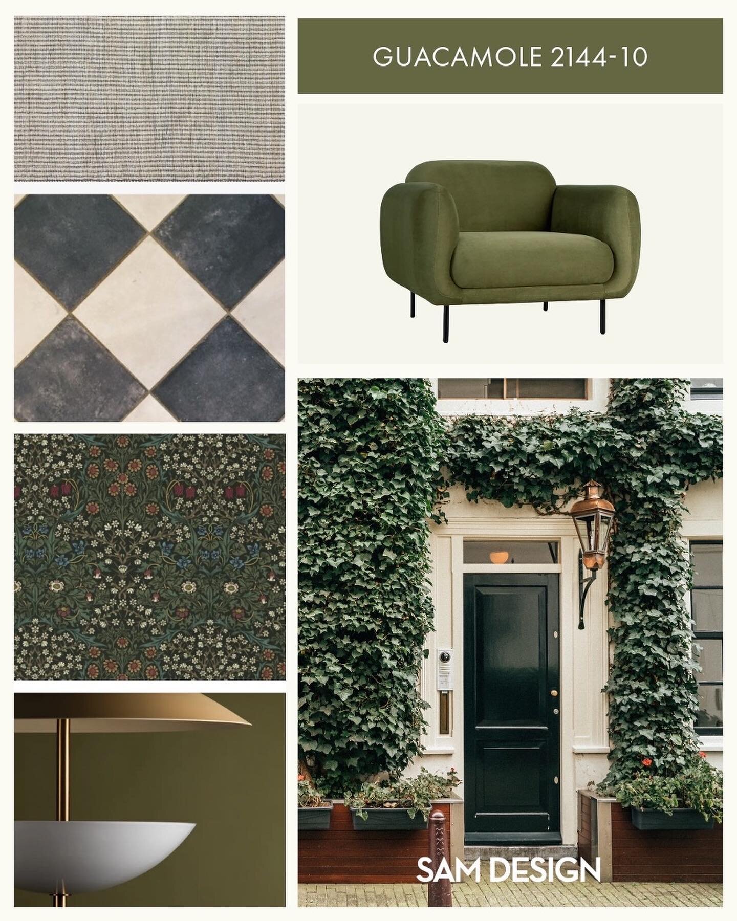 Today&rsquo;s #MoodBoardMonday from @susandrover shares how to bring a touch of the unique green doors of Amsterdam into your home. Whether you choose to add a pop of colour with wallpaper, paint a single door, upgrade your kitchen cabinets, or add a