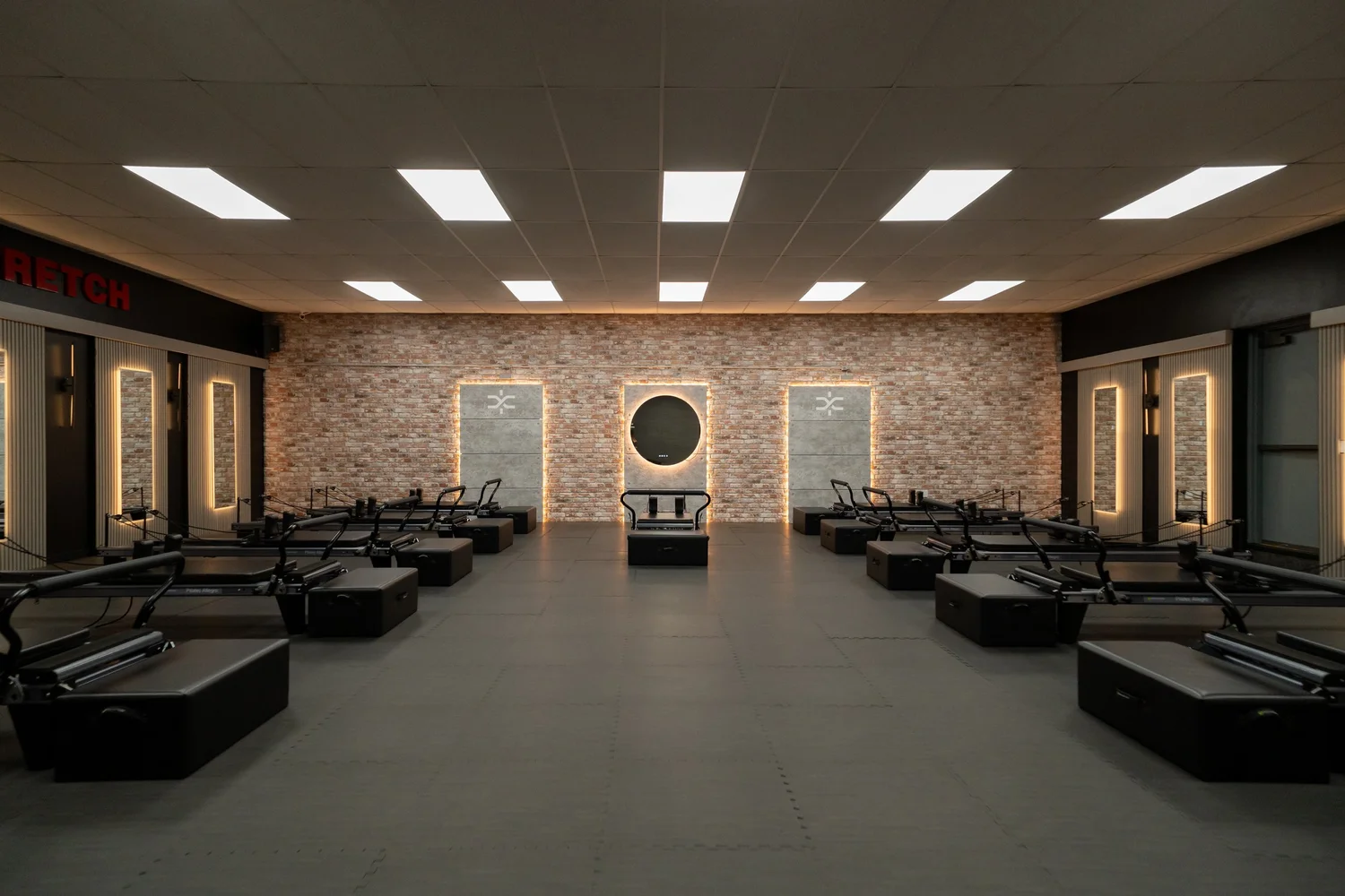 The XFORM reformer studio inside Extreme Fitness.