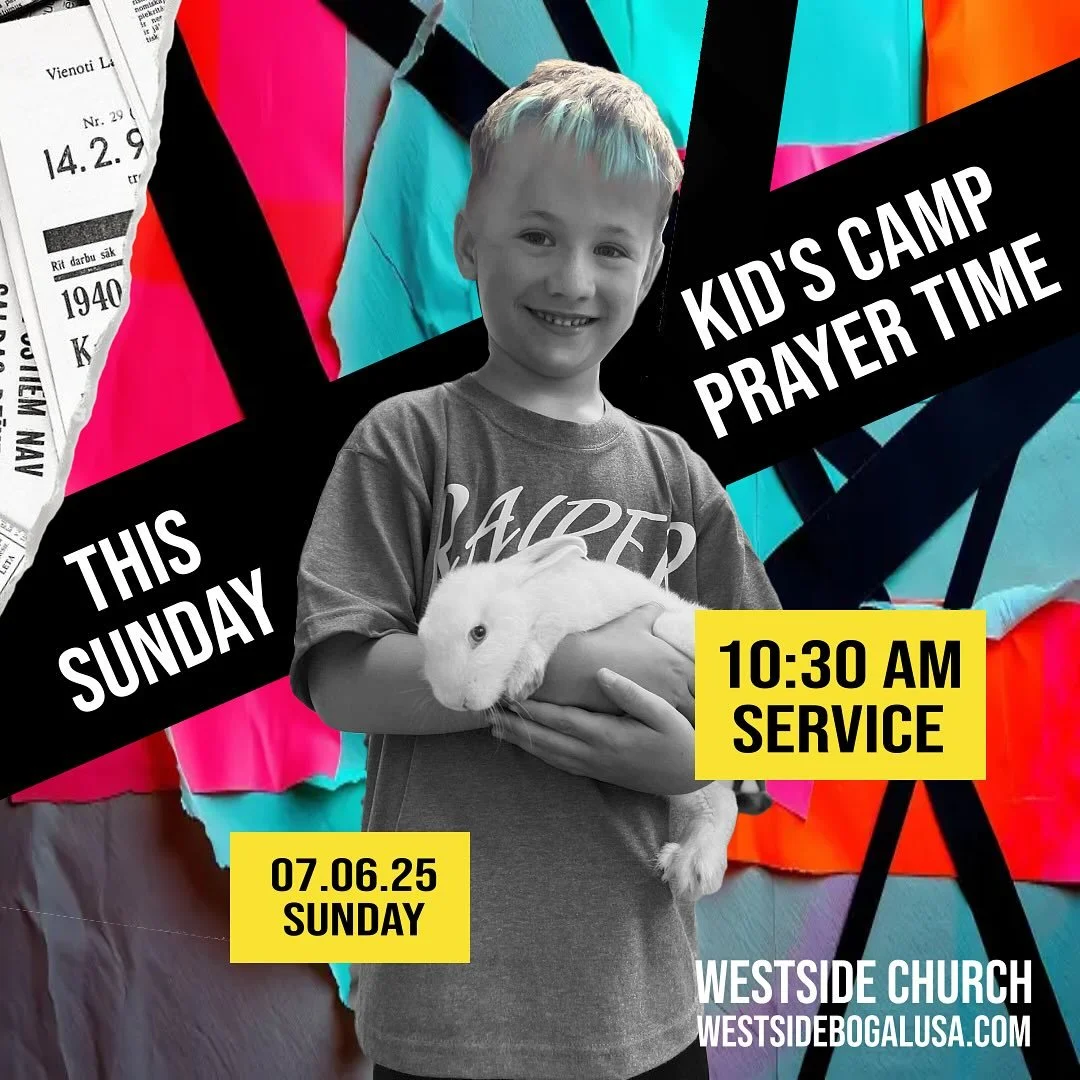 🚨 M4 Kids Camp Send-Off! 🚨
Join us this Sunday at 10:30 AM as we pray over our students before they head off to M4 Camp! Let’s cover them in prayer as they grow in Christ, connect with one another, and experience an unforgettable few days! ?