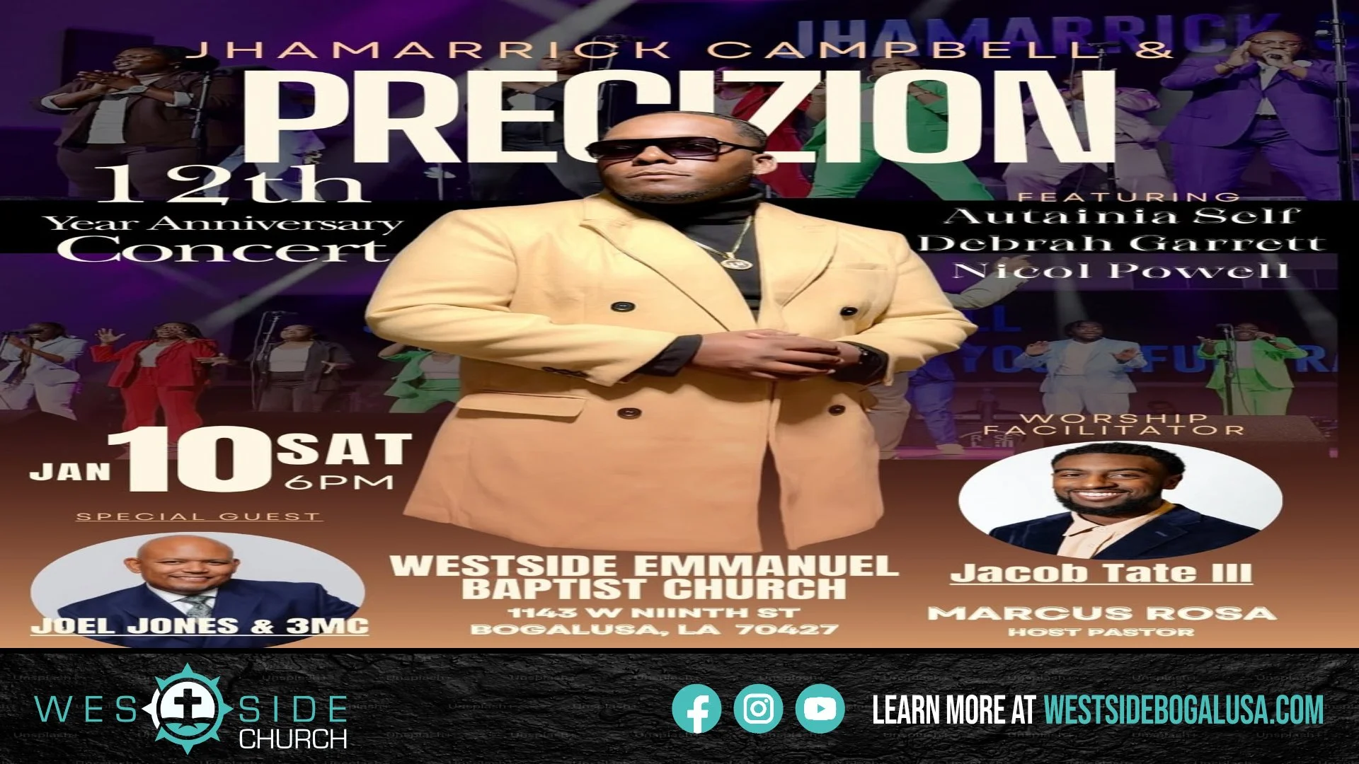 Anniversary Concert featuring Jhmarrick Campbell