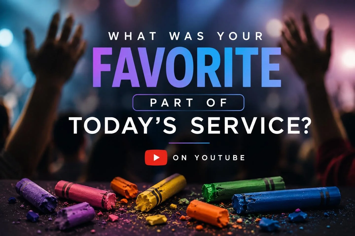 Broken crayons still color.
Broken families still matter to God.

Today&rsquo;s message challenged us through the story of David&rsquo;s dysfunctional family and reminded us that God&rsquo;s grace is bigger than our failures, wounds, and brokenness.
