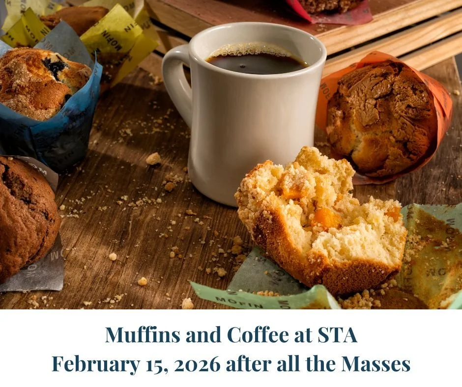 Muffins and Coffee + Info Table