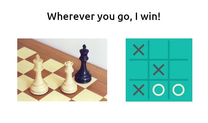 Wherever you go, I win!

In the penultimate position of a game, the next player to move is bound to lose unless the other player makes a mistake. The analysis of such positions can be mathematically interesting.

https://tinyurl.com/mw73abb2

#substa
