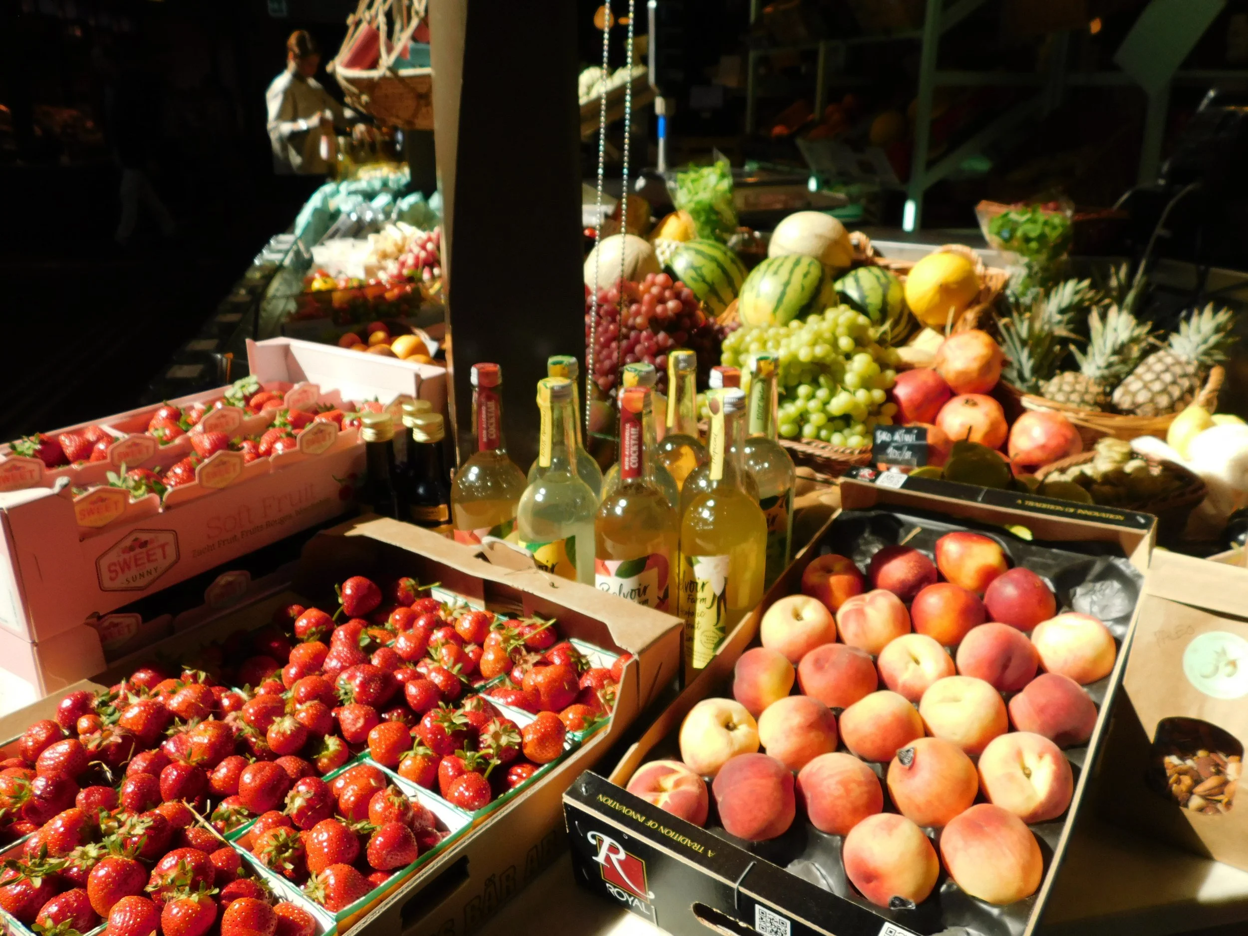 sweet delicacies 
--
During class, I was assigned "Long Exposure Moods" at the Östermalms area of Stockholm. On a sunny morning, this assignment was a little difficult, so I went inside to Östermalms Saluhall, a food market selling produce, deli meat