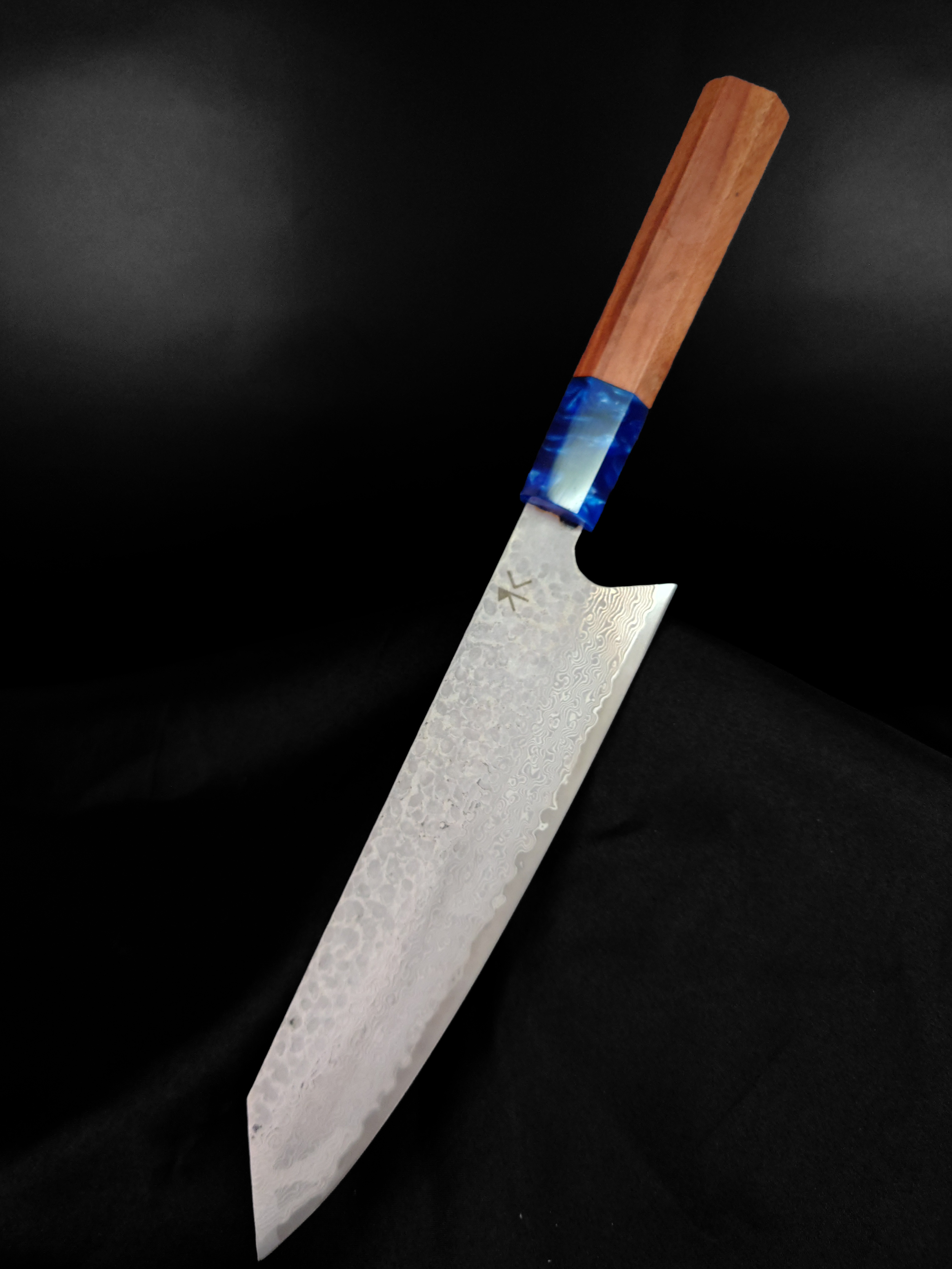 8.25in Gyuto Hammered Texture