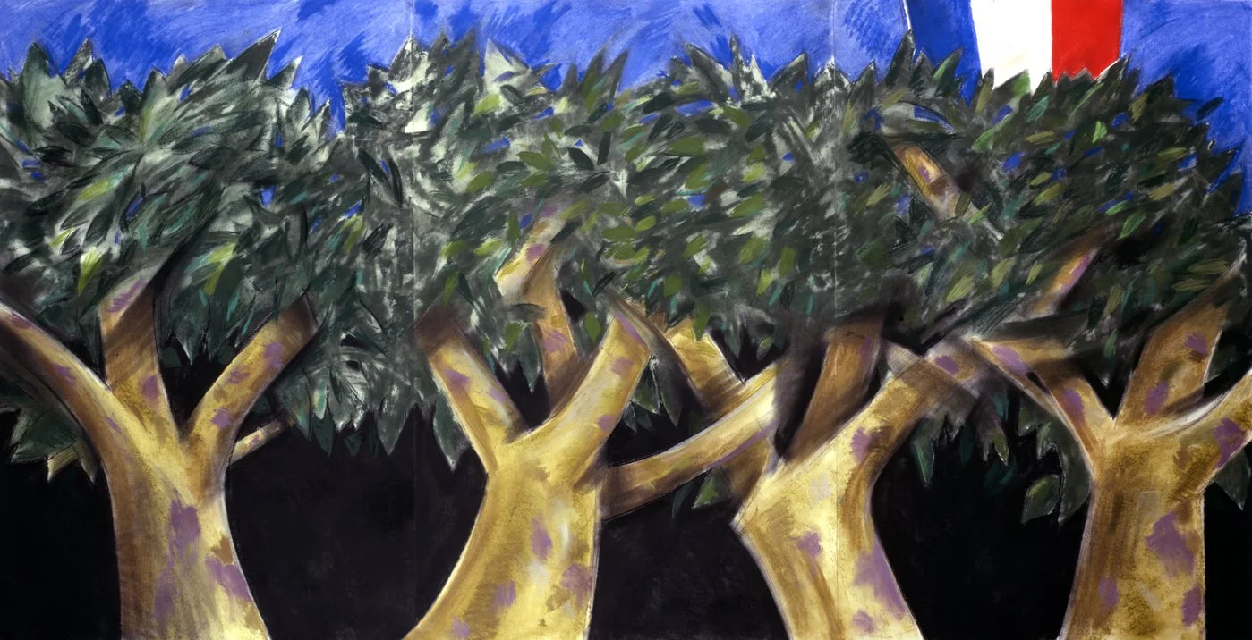 Cannes, 1988, Pastel, 40” x 78”