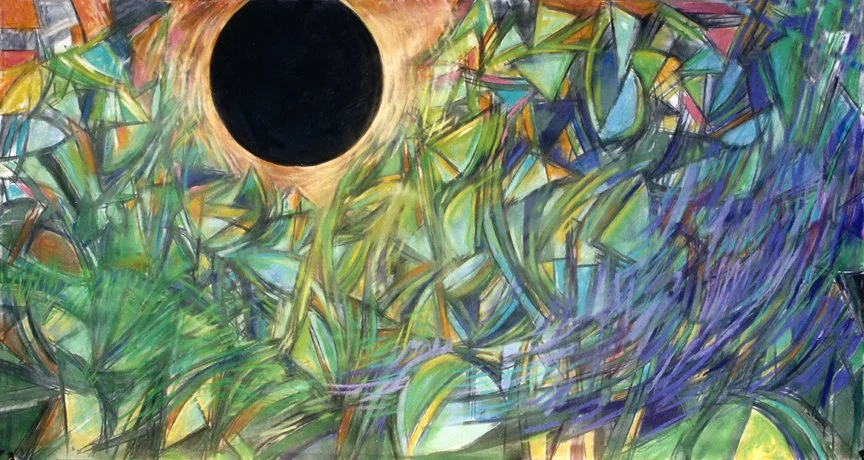 Jungle Day, Pastel, 40” x 78”