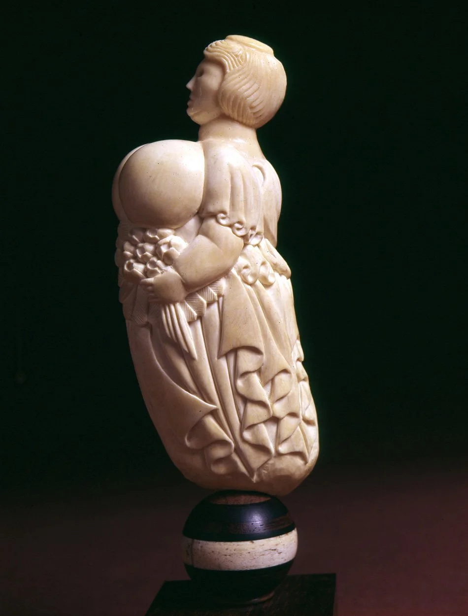 Figure Head (front view), Scrimshaw