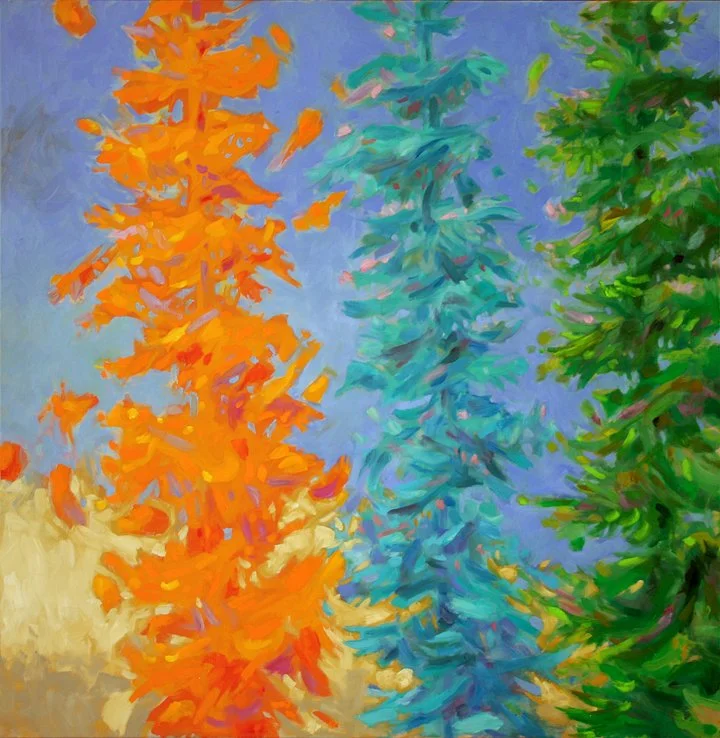 Three Trees, 2006, Oil on Canvas, 36” x 36”