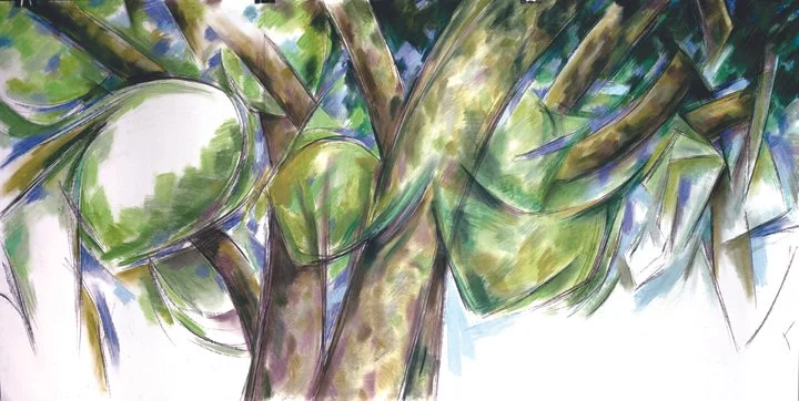 Provence, 1978, Pastel, 40” x 78”