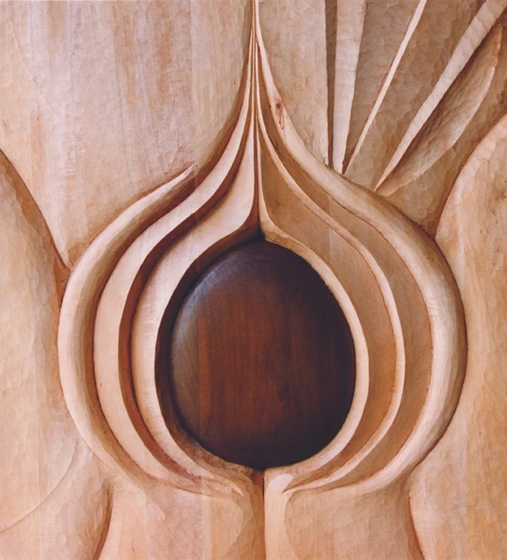 Birth of Cain, 1984, Basswood, 24” x 24”