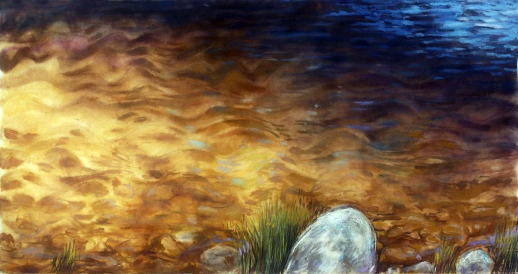 Miramichi River), Pastel, 40” x 78”