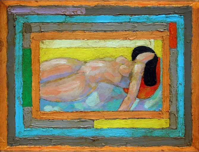 Small Nude, Oil on Canvas, 8” x 10”