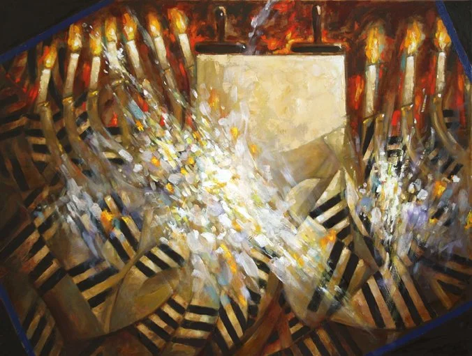 Shabat Radiance, 2010, Oil on Canvas, 30” x 40”