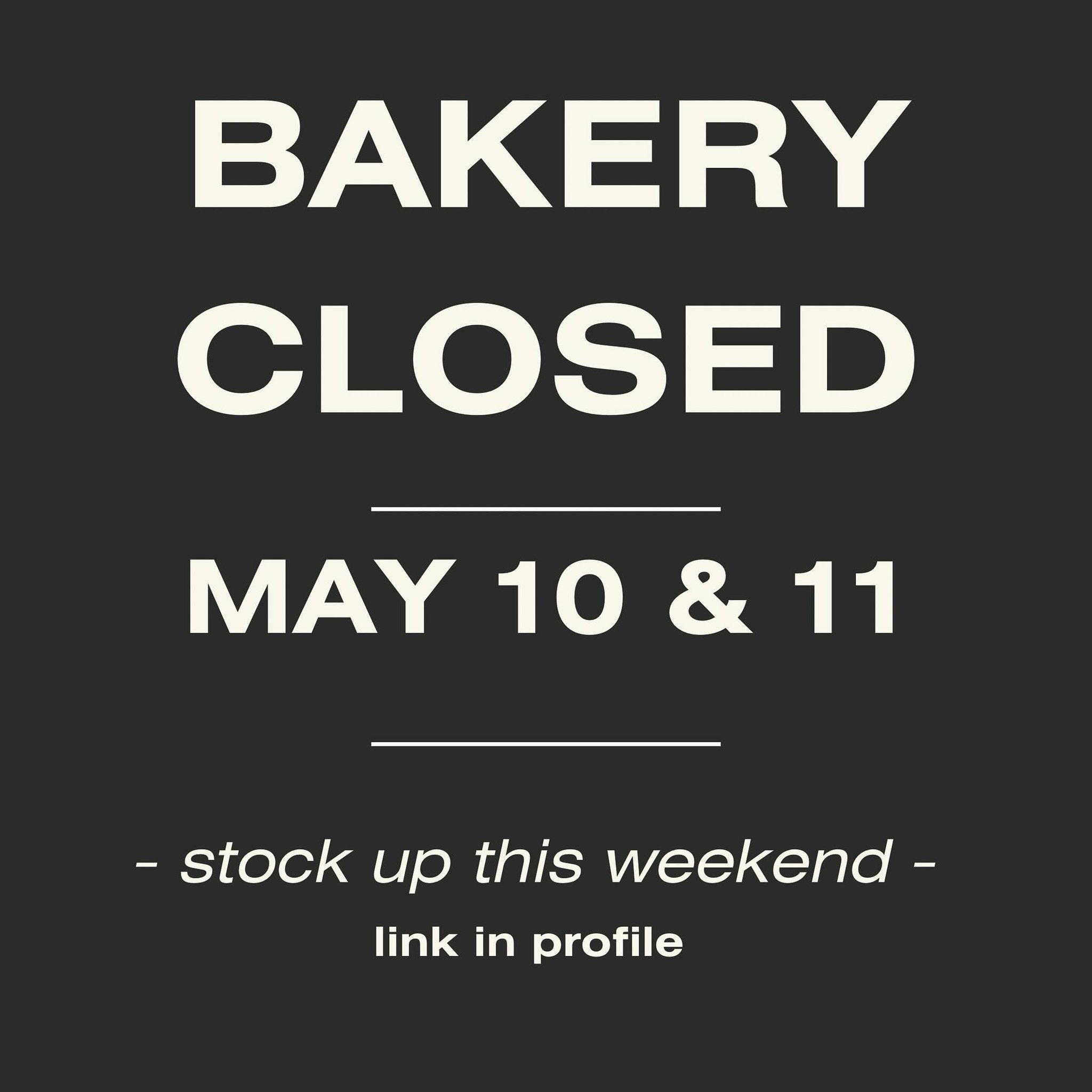 A friendly reminder that @unionstsourdough will be CLOSED next weekend, May 10th and 11th, so make sure to stock up this weekend (link in profile 👆) to get you through until my return. Remember - bagels freeze exceptionally well (pre slice and put i