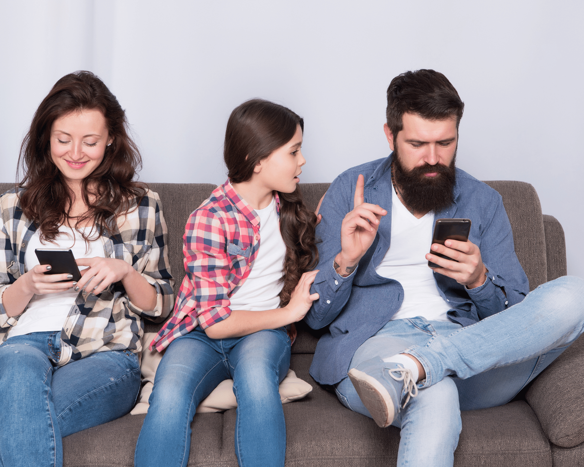 Image of self-centered parents ignoring their daughter to show the impact of gaslighting and how to heal with online therapy in Colchester, CT and Virginia